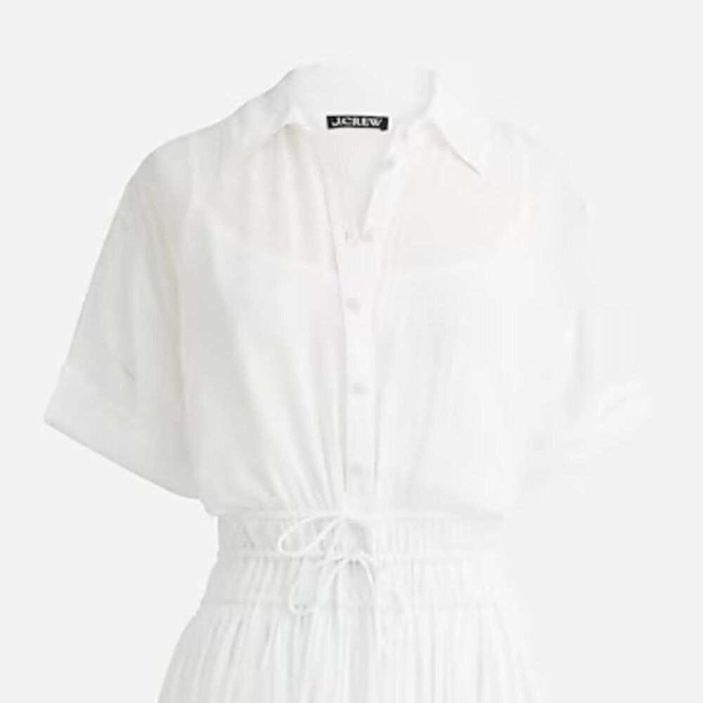 J. Crew White Midi Shirt Dress - Picture 4 of 11
